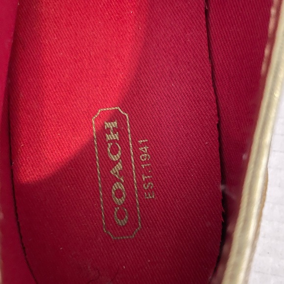 Coach "Dee" Women's Sneakers Secret Admirer Q998 9 B Classic C Hearts Great - Picture 8 of 8